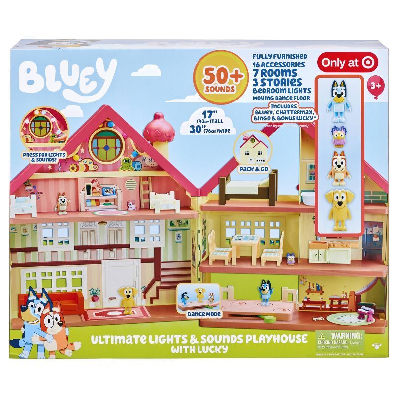 Bluey Ultimate Lights &#38; Sounds Playhouse with Lucky | Target
