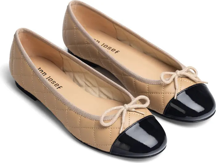 Belle Quilted Ballerina Flat (Women) | Nordstrom
