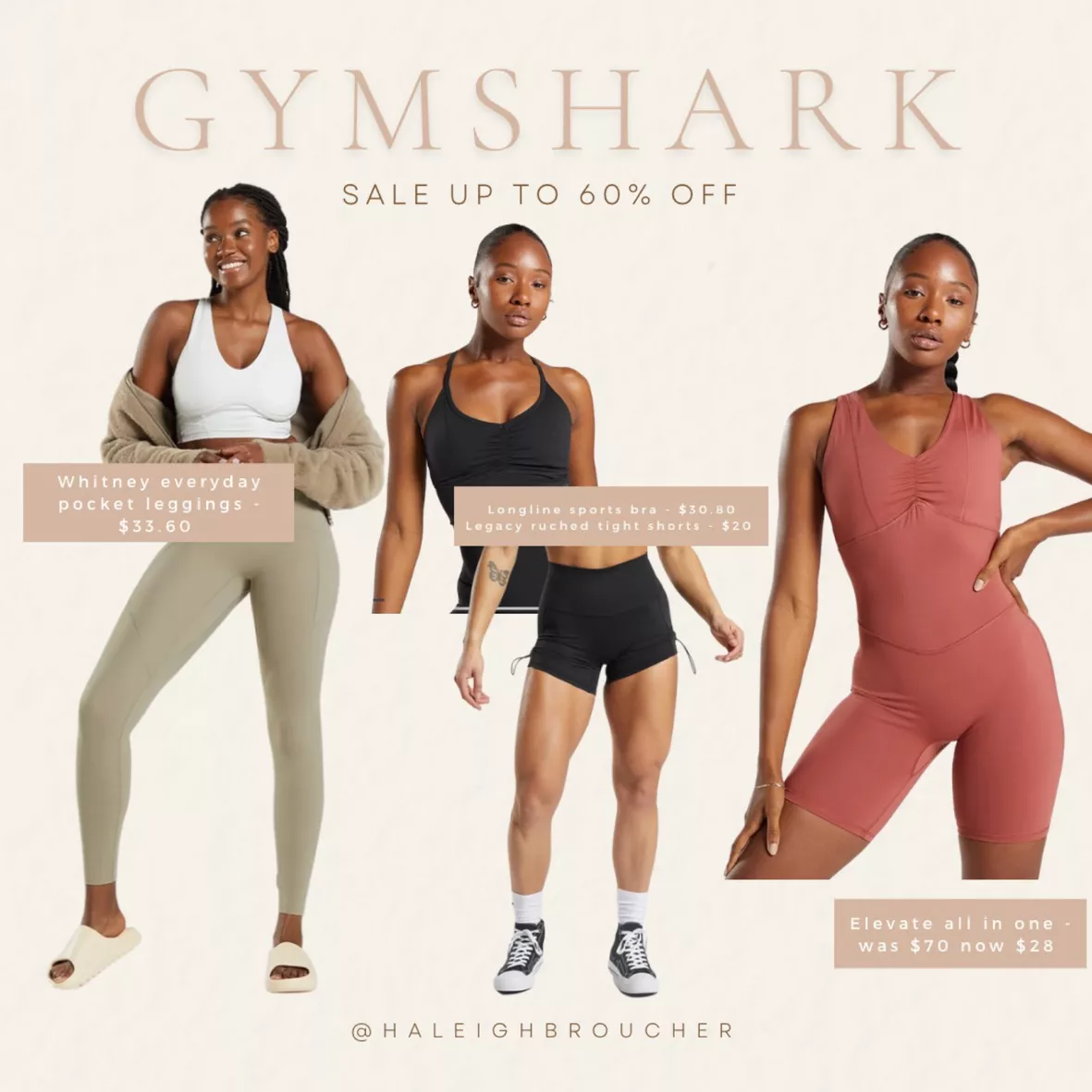 Gymshark Elevate Leggings - Rose … curated on LTK