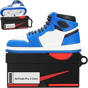 Silicone Case with Keychain Compatible with Air pods Pro 2nd/1st Generation Case, Cute 3D Basketb... | Amazon (US)