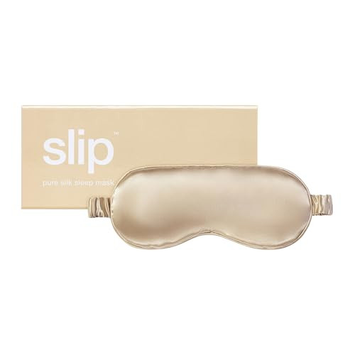 slip Pure Silk Sleep Mask - Caramel | 100% Mulberry Silk, Ultra Soft & Comfortable | Blocks Light for Restful Sleep, Adjustable Strap for Perfect Fit | Gentle on Skin & Hair, Ideal for Travel & Home | Amazon (US)