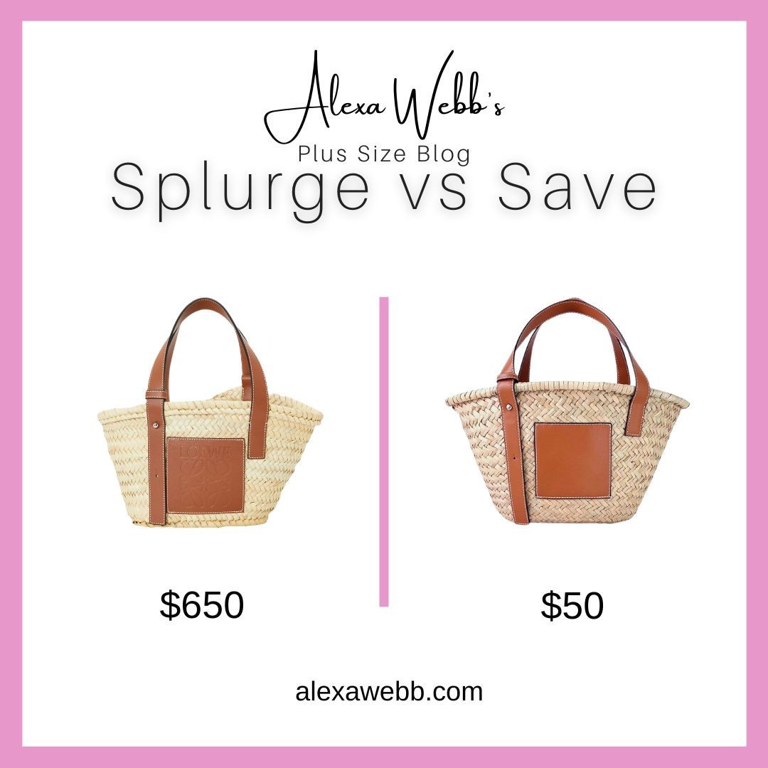Straw Tote: Splurge vs Save by Alexa Webb #plussize

#LTKPlusSize #LTKOver40 #LTKStyleTip