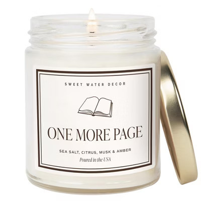 One More Page soy candle by Sweet Water Decor