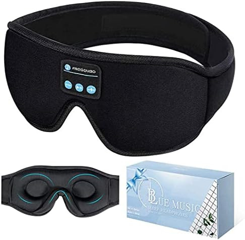 Bluetooth Eye Mask Sleep Headphones, 20-28 Adjustable FREGENBO Music 3D Sleep Mask Bluetooth, Wir... | Amazon (US)