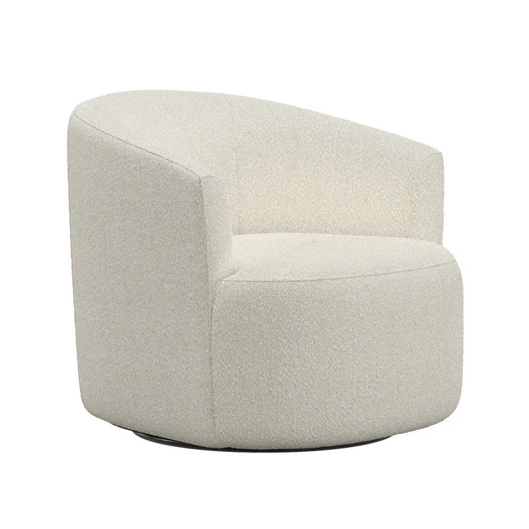 Mainstays Boucle Swivel Accent Chair, Cream | Walmart (US)