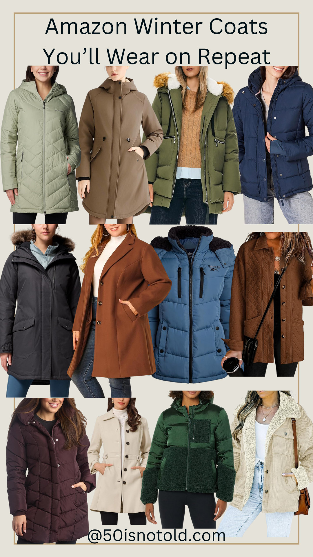 Gurls, these winter coats are Amazon-only. Think warm without bulk, flattering lengths, and neutral colors that work with jeans, dresses, and boots. 

 #LTKSeasonal #LTKOver40 #LTKFindsUnder100
