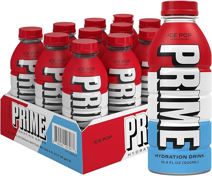PRIME Hydration ICE POP, Sports Drinks, Electrolyte Enhanced for Replenishing Fluids, 250mg BCAAs... | Amazon (US)