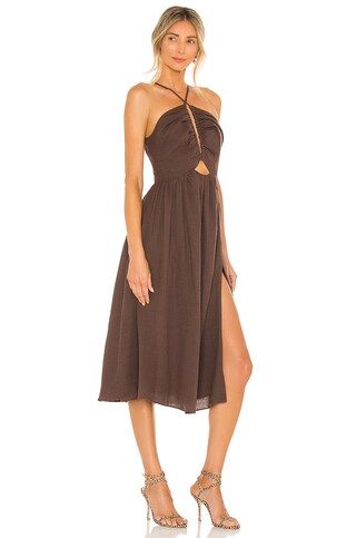 LPA Adalia Dress in Brown from Revolve.com | Revolve Clothing (Global)