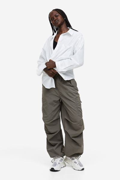 Cotton Poplin Shirt - White - Ladies | H&M US | H&M (US + CA)