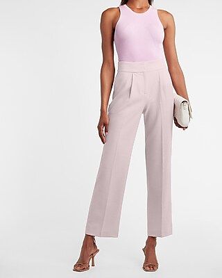 Super High Waisted Straight Ankle Pant | Express