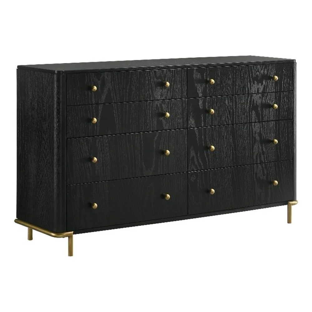 Coaster Arini Coastal 8-drawer Wood Bedroom Dresser in Black - Walmart.com | Walmart (US)