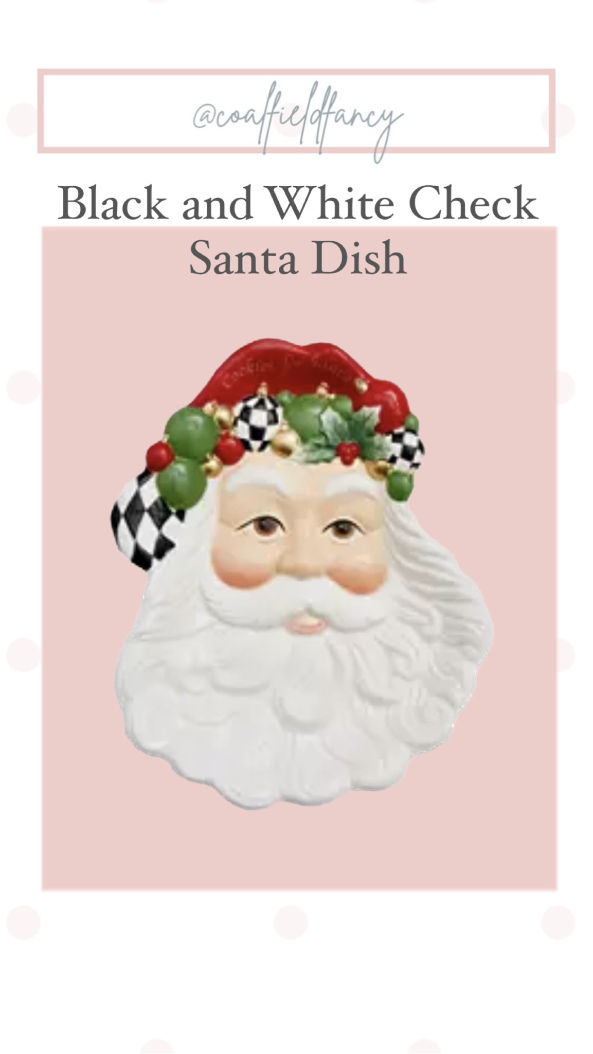 Spode
Black and White Check Figural Santa Dish

#LTKfindsunder50 #LTKHoliday #LTKhome