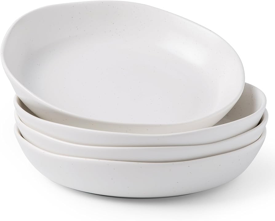 AmorArc 9.75'' Speckled Large Ceramic Pasta Bowls, 38oz Stoneware Serving Bowls Set of 4 for Kitc... | Amazon (US)