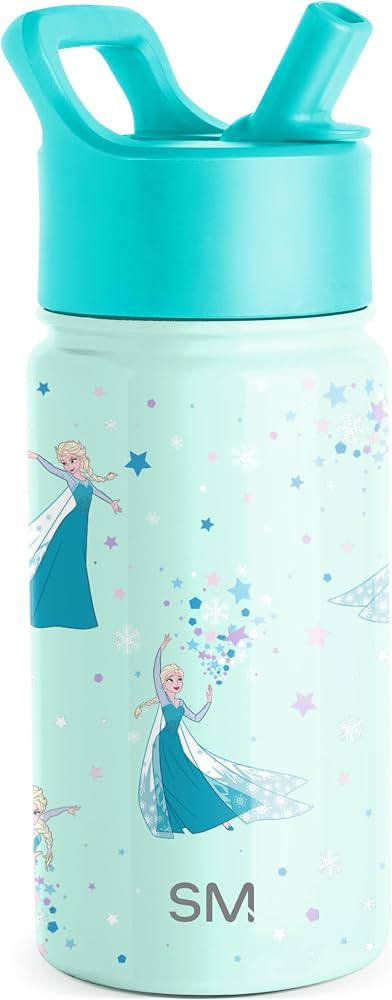 Simple Modern Kids Summit Water Bottle with Straw Lid| Disney Frozen Elsa 14oz Stainless Steel Cu... | Amazon (US)