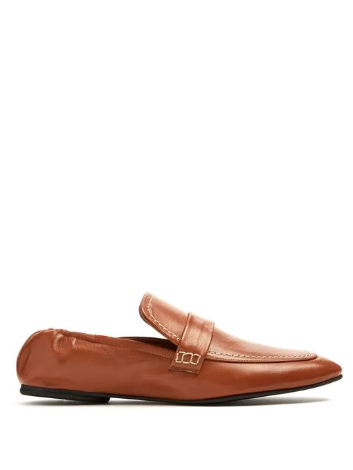 Collapsible-heel leather loafers | Joseph | Matches (APAC)