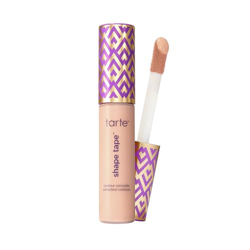tarte shape tape concealer – Full-Coverage Creaseless Soft Matte Finish, Brightening Under-Eye & Face Makeup, 16hr Longwear, Vegan & Cruelty-Free, full size, 22B light beige | Amazon (US)