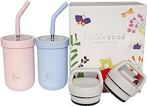 LITTLE ECOS toddler cups spill proof baby sippy cup | Best snack cups & toddler water bottle | Sm... | Amazon (US)