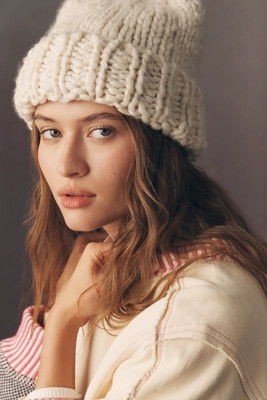 By Anthropologie Chunky Yarn Beanie | Anthropologie (US)
