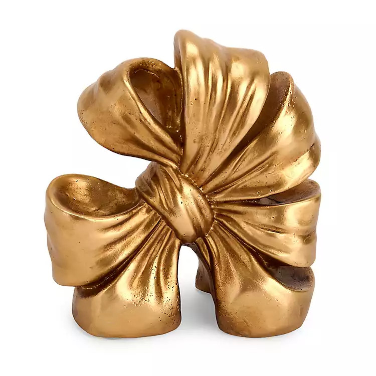 Gold Bow Resin Bookend | Kirklands Home | Kirklands