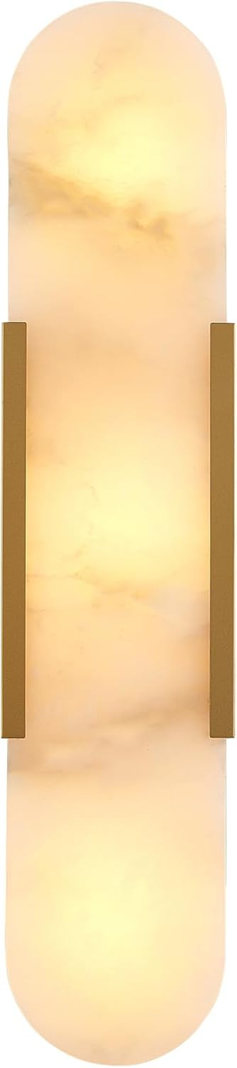 Modern Gold Wall Sconces for Living Room, Marble Sconce Wall Light Fixtures for Bedroom, Alabaste... | Amazon (US)