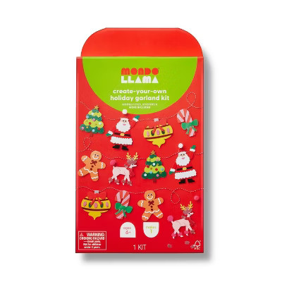 Christmas Craft Holiday Icons Garland Activity Kit - Mondo Llama™ | Target