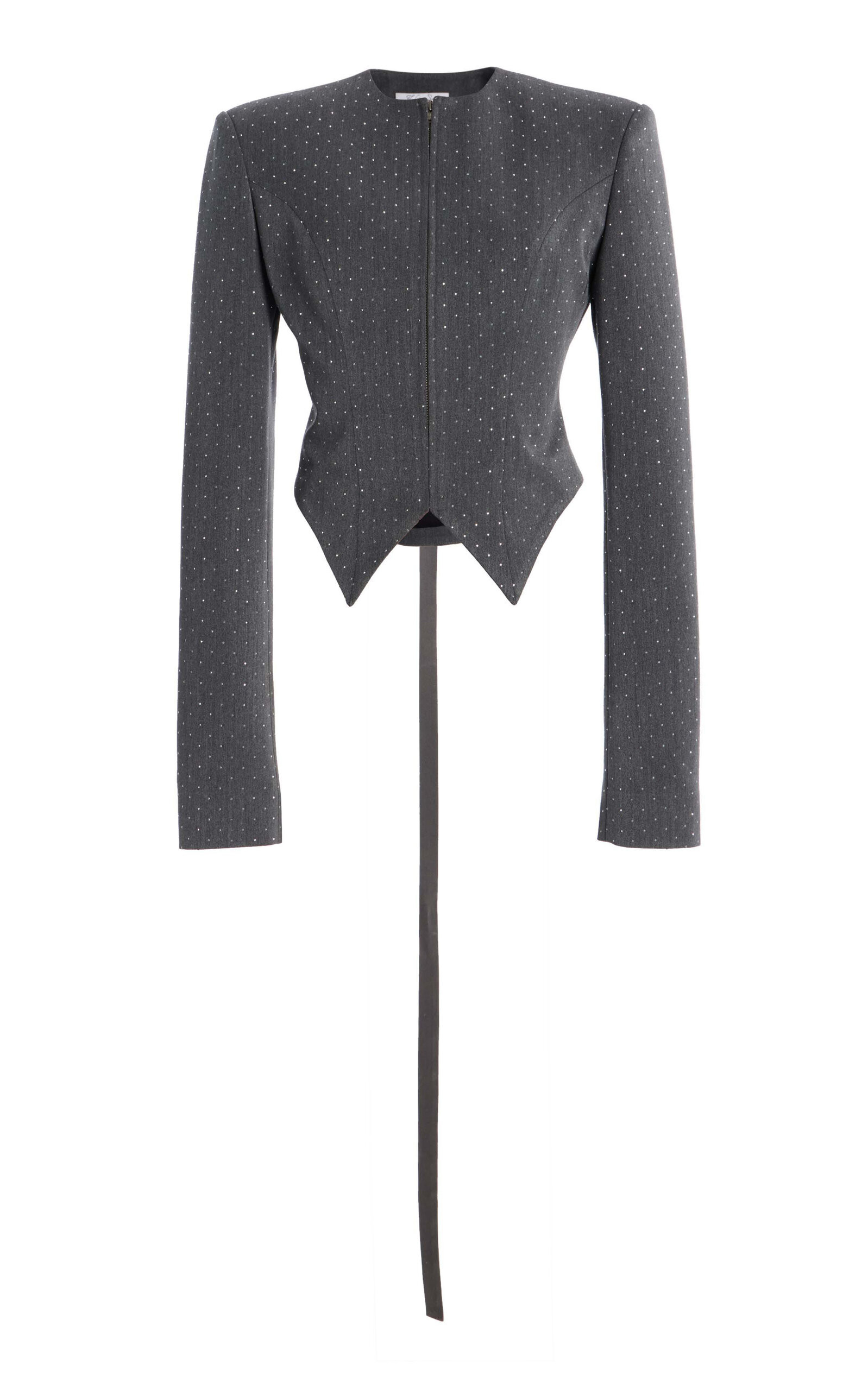 Crystal-Embellished Suiting Blazer | Moda Operandi (Global)
