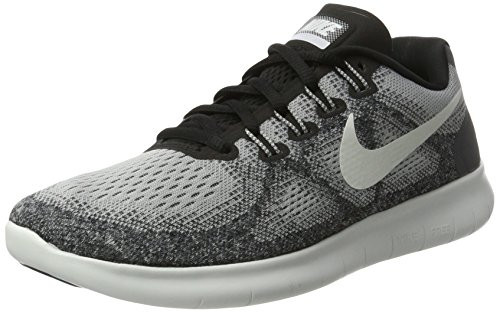 NIKE Women's Free RN 2017 Running Shoe, Wolf Grey/Off White-Pure Platinum-Black (6.5) | Amazon (US)