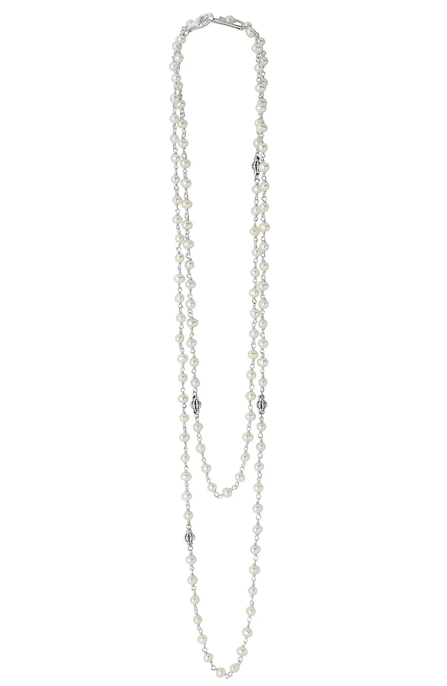 'Luna' Long Pearl Necklace | Nordstrom