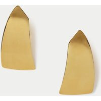 Autograph Elongated Rectangle Earrings Gold | Marks & Spencer (UK)
