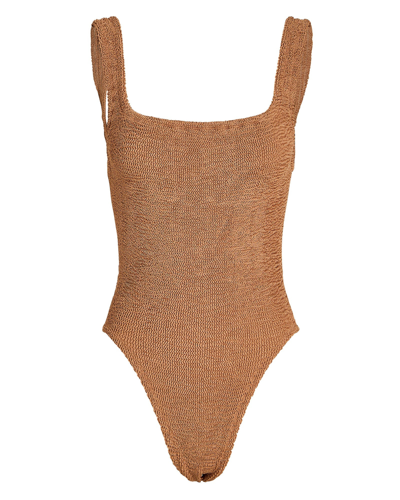 Square Neck Metallic Swimsuit | INTERMIX