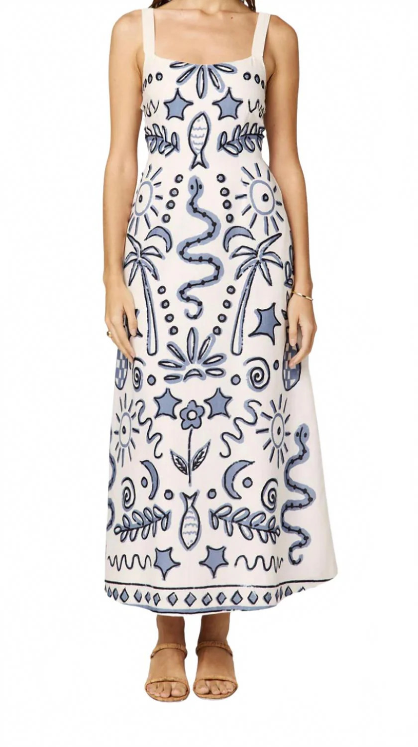 Shelly Ankle Dress In Verona Print | Shop Simon