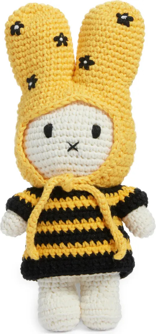 Just Dutch Miffy Dutch Rabbit Bumble Bee Dress Stuffed Animal | Nordstrom | Nordstrom