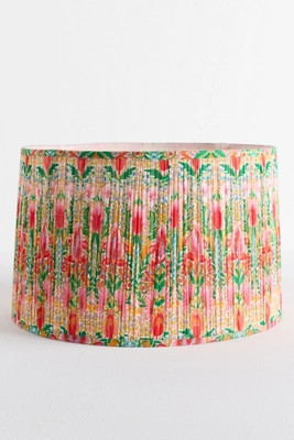 MINDTHEGAP Ruched Suzie Q Fabric Printed Drum Shade | Anthropologie (US)