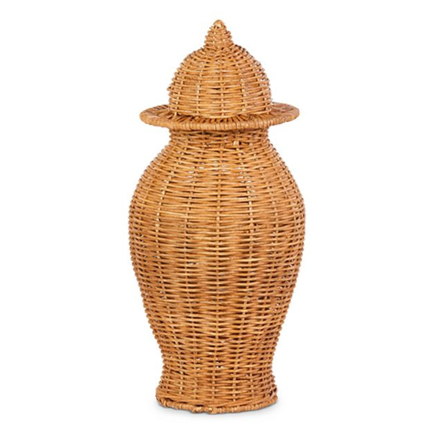 Woven Wicker Vase | Antique Farm House