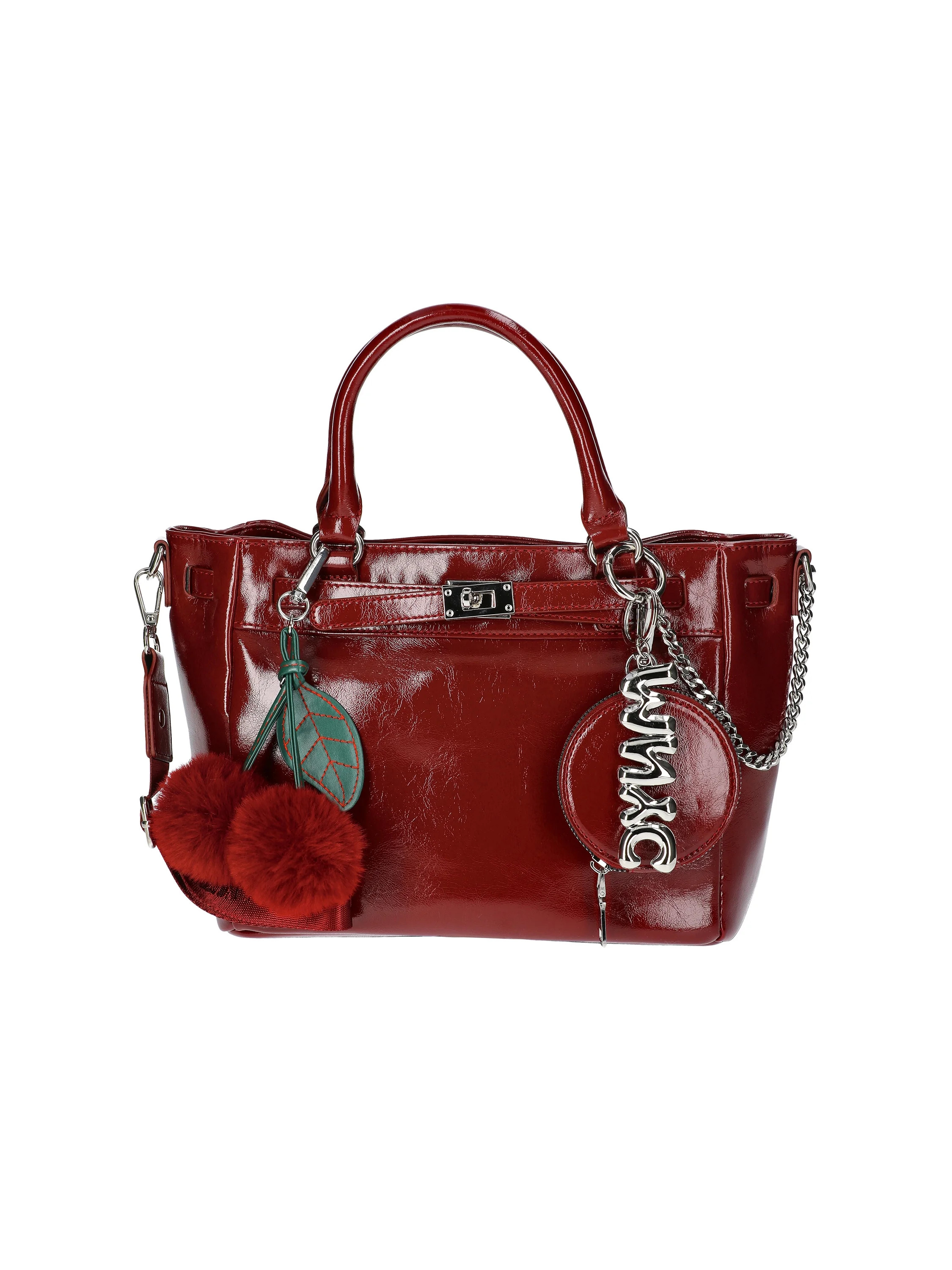 Madden NYC Women's Top Handle Satchel Handbag, Mulberry - Walmart.com | Walmart (US)