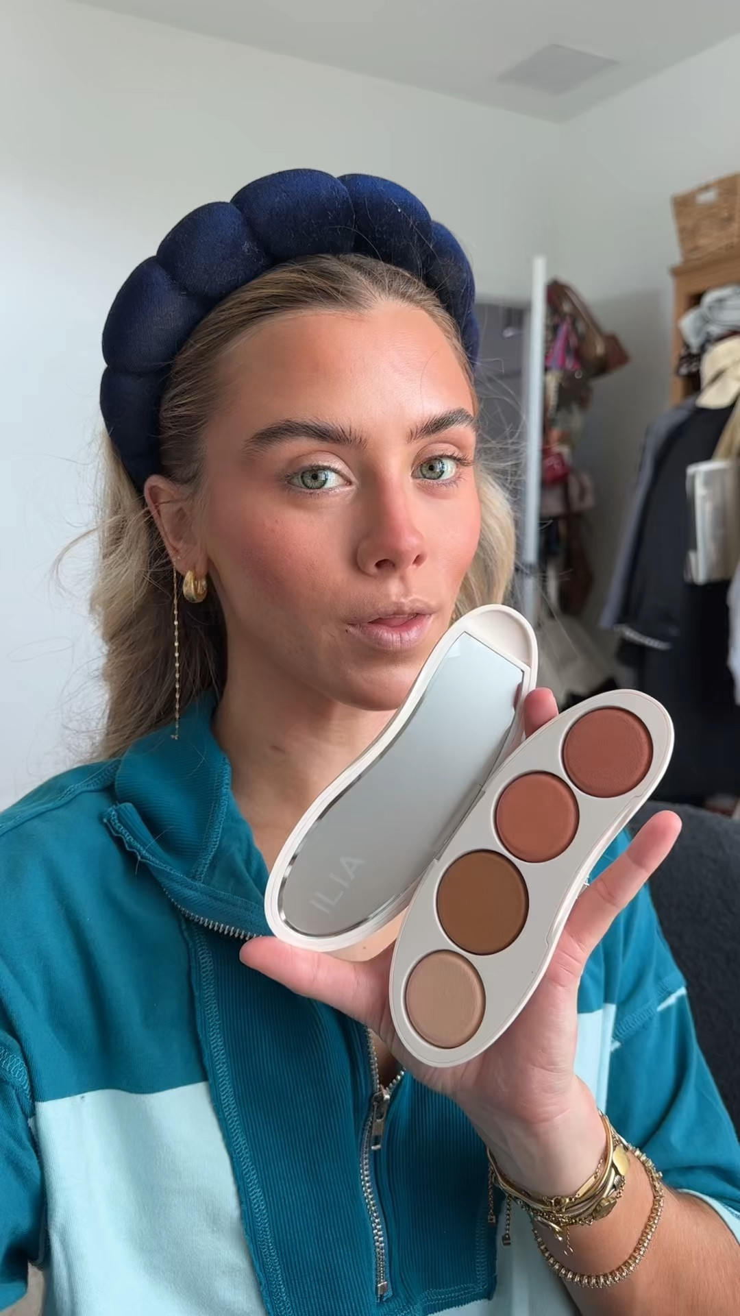 What it is: A limited-edition, all-in-one face palette with buildable shades of blush, bronzer, and highlighter.

Highlighted Ingredients: 
- Edelweiss Extract: Multi-tasking flower extract that hydrates, smooths, and refines skin.
- Winged Kelp Extract: Restores luminosity, helping skin look more youthful.
- Plant-Based Squalane: Seals in moisture and boosts elasticity without clogging pores.

Ingredient Callouts: These products are vegan, gluten-free, cruelty-free, and come in recyclable packaging.

What Else You Need to Know: Last year's sold-out artist palettes are back for a limited time. Add warmth, radiance & dimension to skin with buildable shades of blush, bronzer & highlighter that last 8 hours. Housed in a reusable, recyclable compact, it's everything you need to wake up skin-during the holidays & beyond.

#LTKBeauty #LTKselfcare #LTKgrwm