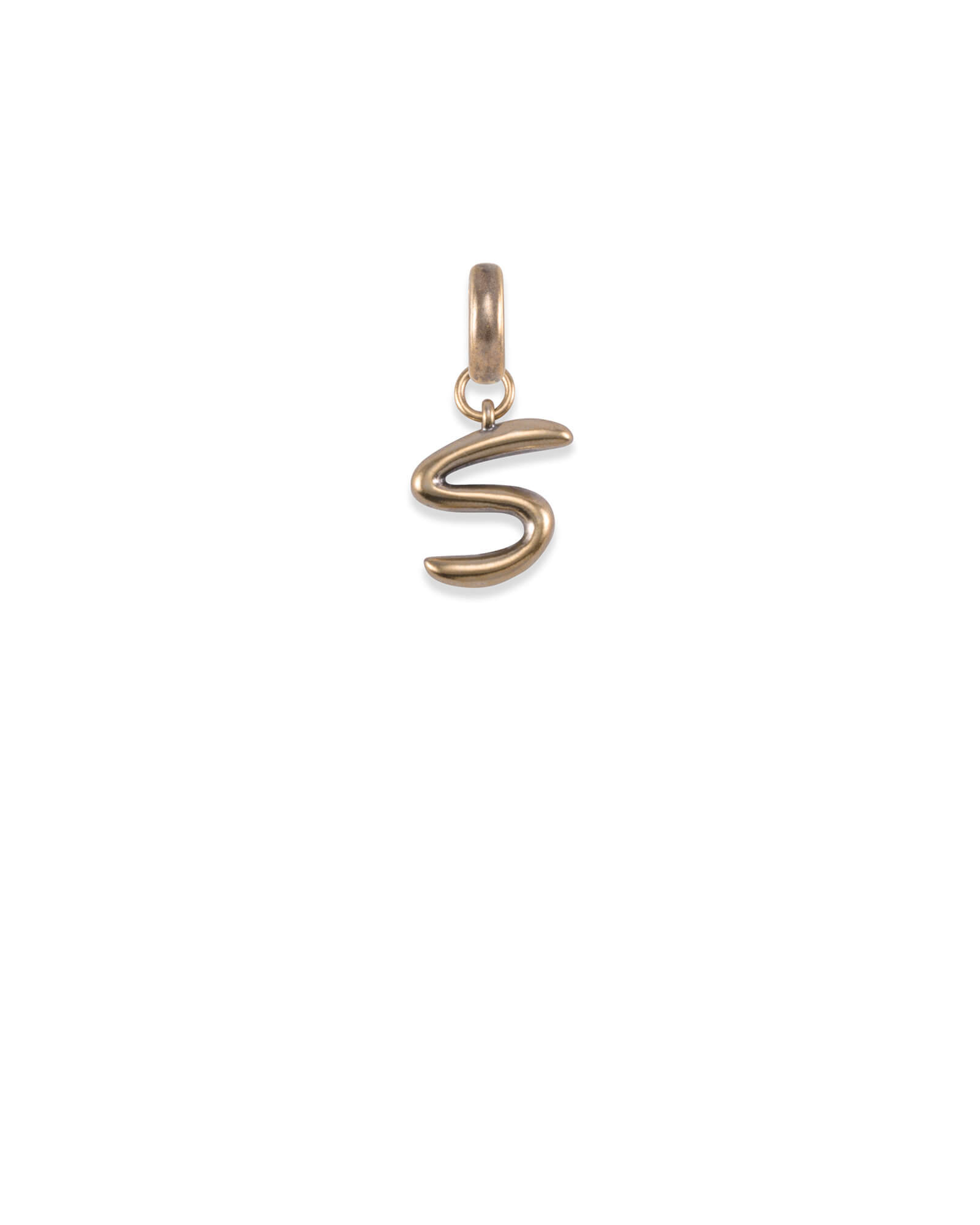 Letter S Charm in Vintage Gold | Kendra Scott