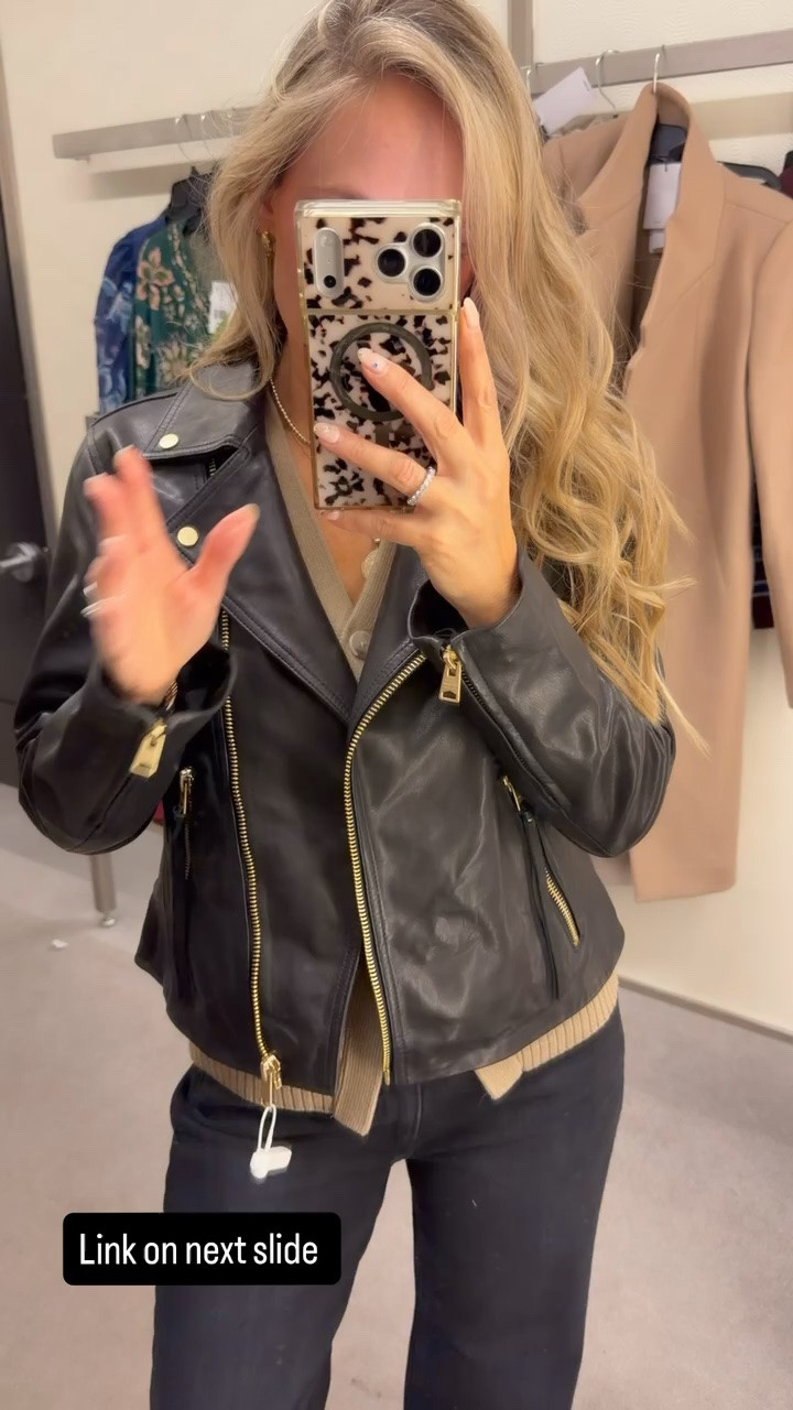 The perfect leather jacket for a night out! 🩷

Nsale 
Nordstrom anniversary sale

#LTKmomlife #LTKgrwm #LTKootd