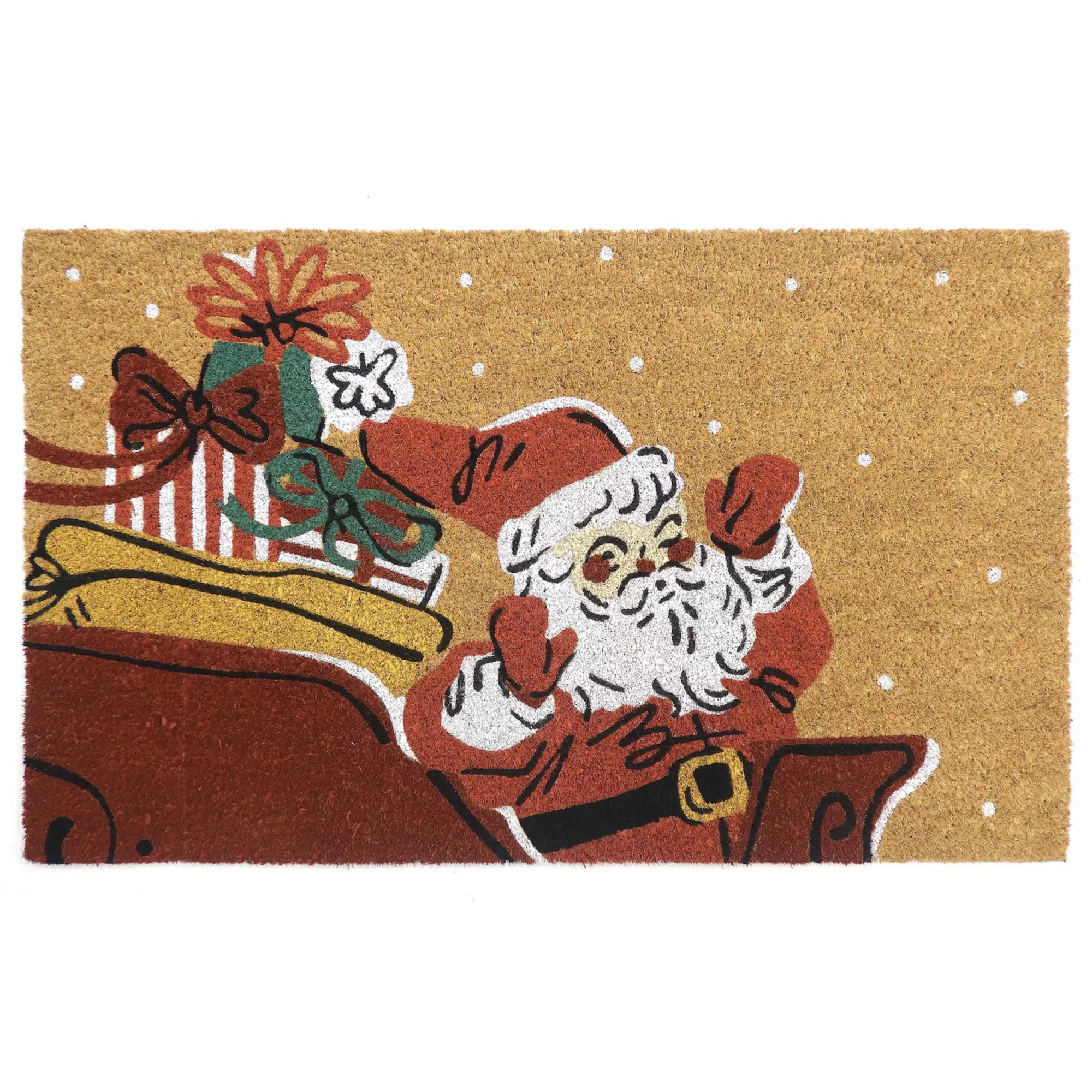 St. Nicholas Square® Santa Coir Doormat with Holiday Design | Kohl's
