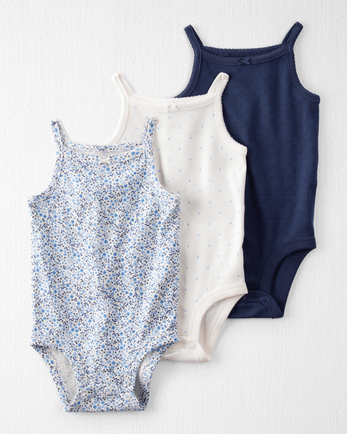 Baby 3-Pack Organic Cotton Rib Bodysuits - Little Planet | Carter's | Carter's Inc