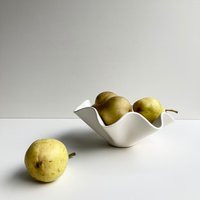 Ceramic Handkerchief Wavy Bowl | Etsy (US)