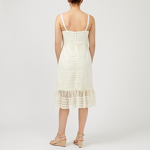 Geometric lace midi dress | J.Crew US