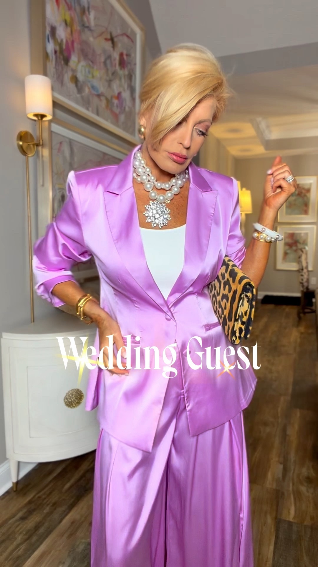 These are beautiful pieces that mix & match.  I will add the pants run long.  If it was me & I wouldn’t mind having them hemmed because they’re beautiful & unique outfits.  I do have a tank under the pink poncho top. 
Sizes I’m wearing 
Pants/med
Blazer/med

#LTKTravel #LTKMothersDay #LTKWedding