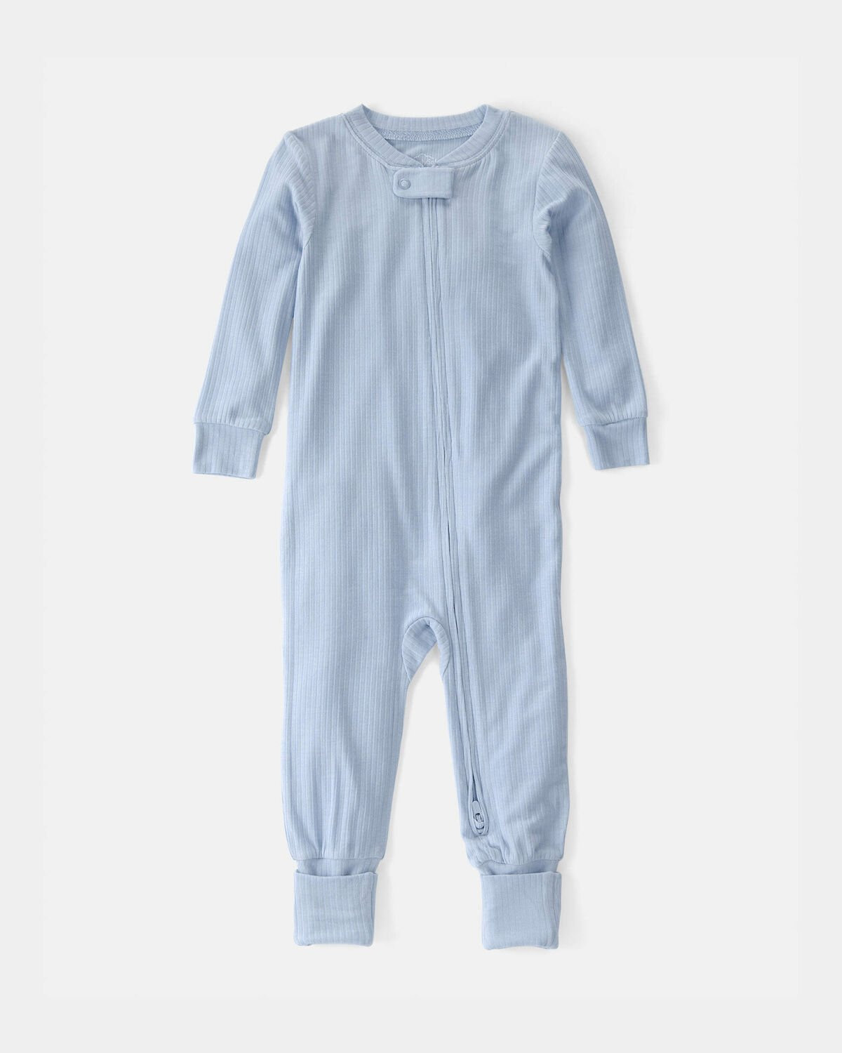 Baby PurelySoft 2-Way Zip 1-Piece Pajama - Blue | Carter's Inc