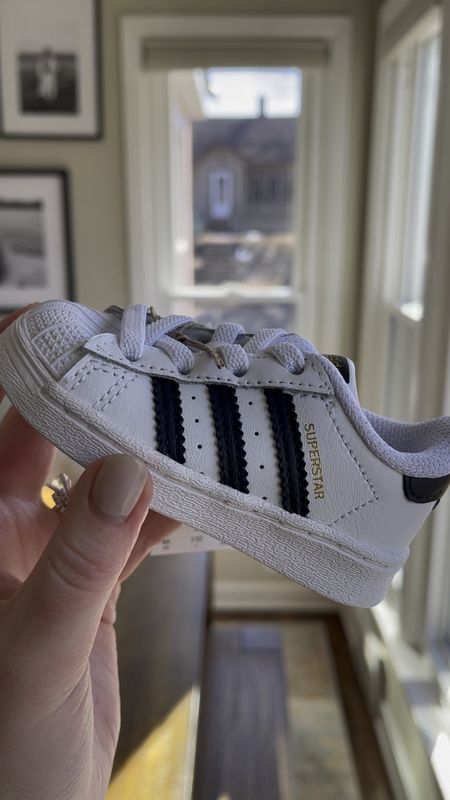 New shoes for my tiny superstar 🌟 Cash turns ONE next month and the prep (and outfit planning) is underway! Almost bought Sambas so we could match but a shoe called “Superstar” felt more appropriate for the occasion. I bought size 4K. 

#LTKshoecrush #LTKfindsunder50 #LTKbaby