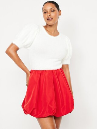 Taffeta Bubble Mini Skirt | Old Navy (US)