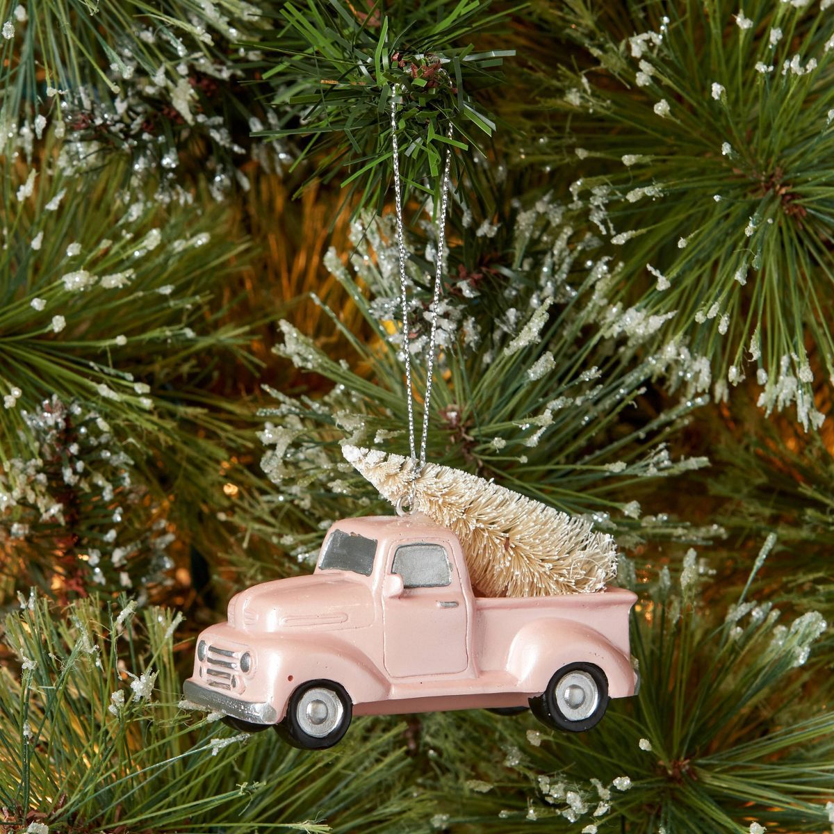 Truck Christmas Tree Ornament Pink - Wondershop™ | Target