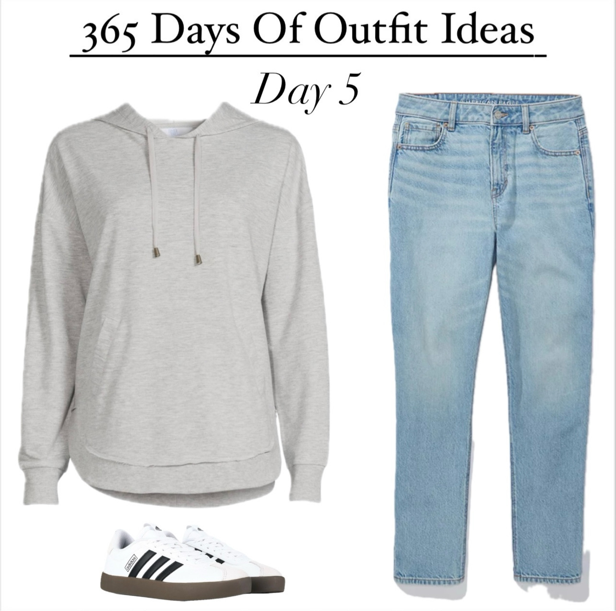 365 days of outfits! 
•hoodie (old) walmart
•strigid mom jeans from #americaneagle
•#adidassambas #famousfootwear 
#casualoutfit #casualoutfitidea #minimalistoutfit #minimalstyle 

#LTKStyleTip #LTKSaleAlert #LTKFindsUnder50