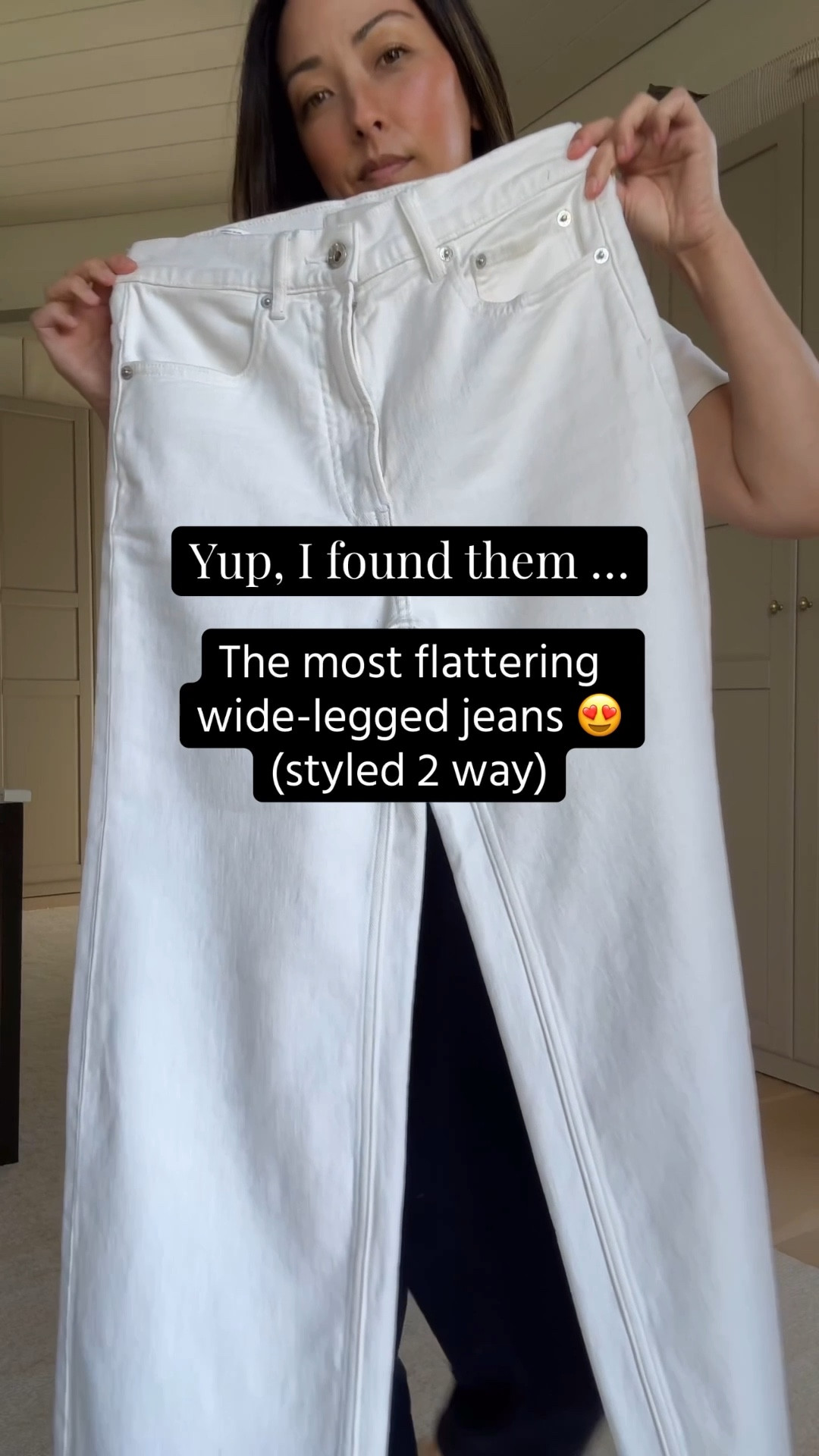 The most flattering wide-legged jeans. Some stretch, high rise, elongating. I did have to cut the hems. 

Look 1
Sezane trench 2
Everlane box cut tee medium
Everlane cotton sweater xs
Everlane 2.0 Sailor jeans 25 - cut hems
Sam Edelman loafers 5 - linked similar
Liffner Sprout large tote 
Celine sunglasses 

Look 2
Gap Oxford petite xs
Everlane cotton sweater xs
Everlane 2.0 Sailor jeans 25 - cut hems
Everlane ballet flats 5 -old, linked similar
Marea tote - old
Celine sunglasses 
Dorsey James necklace 15"

#LTKPetite