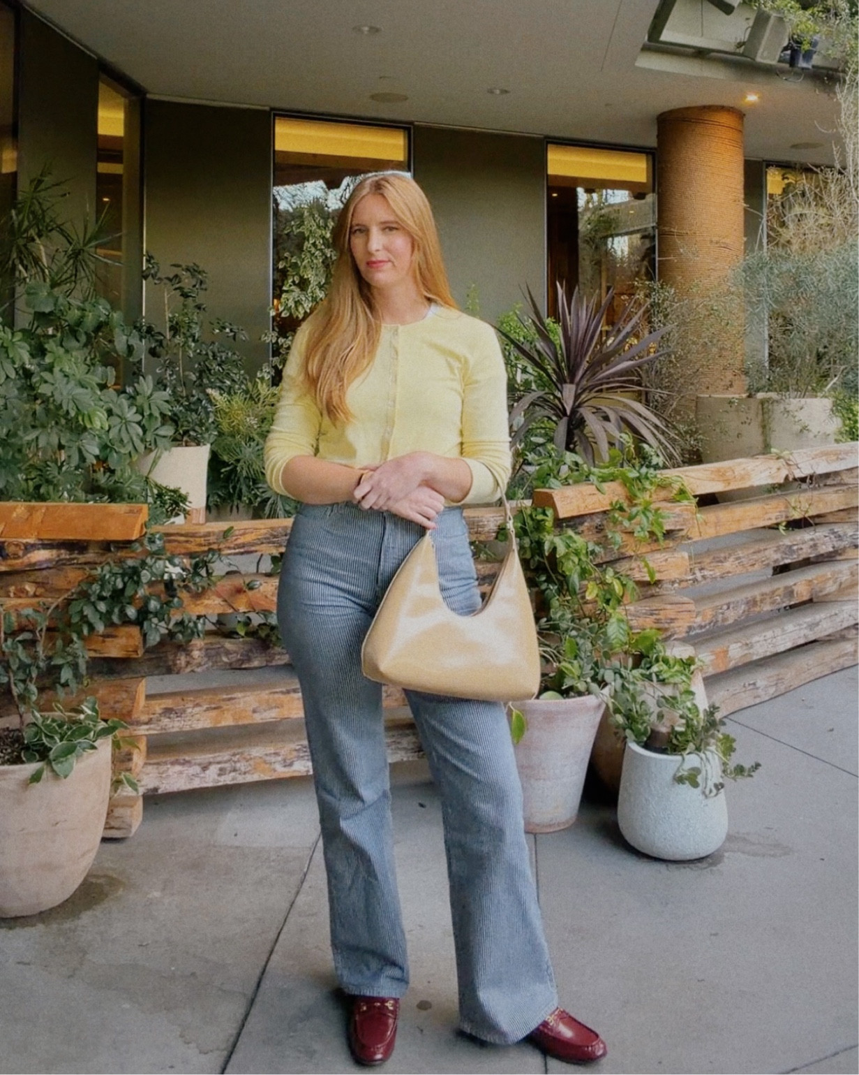 Still obsessed with butter yellow and wearing this cozy cardigan from Le Bop by Shopbop! Also wore these new Sam Edelman loafers and they were so comfortable. Always a win in my book! 

#LTKworkwear #LTKstyletip